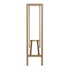 Darrin Narrow Mini Console Table W/ Mirrored Top - Gold