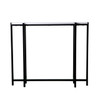 Helena Contemporary Narrow Mini Console Table - Black W/ White