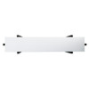 Helena Contemporary Narrow Mini Console Table - Black W/ White