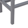 Darrin Narrow Long Console Table W/ Mirrored Top – Gunmetal Gray