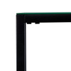 Darrin Narrow Mini Console Table W/ Mirrored Top - Black