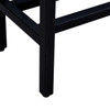 Darrin Narrow Mini Console Table W/ Mirrored Top - Black