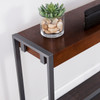 Holly & Martin Macen Console - Dark Tobacco W/ Gunmetal