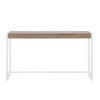 Macen Console - Mocha Gray W/ White