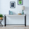 Macen Console - Black W/ Distressed White