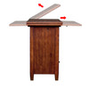 Axford Convertible Console To Dining Table – Oak Saddle