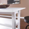 Alverton Convertible Console To Dining Table - White