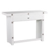 Kempsey Convertible Console-to-dining Table - White