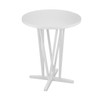 Dvon White Bar Height Table