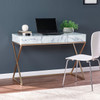 Kamblemore Faux Marble Writing Desk W/ Storage