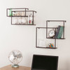 Zyther Metal Wall Shelves - 4pc Set