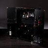 Cape Town Contemporary Bar Cabinet - Black