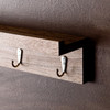 Argo Wall Mount Shelf W/ Hooks - Grayed Oak