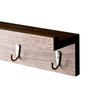 Argo Wall Mount Shelf W/ Hooks - Grayed Oak