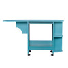 Expandable Rolling Sewing Table/craft Station - Turquoise