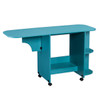 Expandable Rolling Sewing Table/craft Station - Turquoise