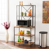 Patrick Two-tone Mixed Material Bakers Rack