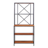 Patrick Two-tone Mixed Material Bakers Rack