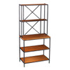 Patrick Two-tone Mixed Material Bakers Rack