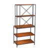 Patrick Two-tone Mixed Material Bakers Rack