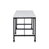 Ellisman Faux Stone Rolling Kitchen Island