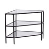 Niles Metal/glass Corner Tv Stand - Black