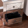 Cresheim Mirrored End Table W/ Drawers