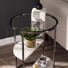 Ledermore Round Side Table W/ Faux Stone