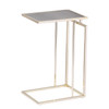 Colbi Mirror-topped C-table - Glam Style - Champagne W/ Antique Mirror