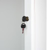Wall Mount Jewelry Mirror - Frosty White