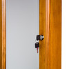 Wall Mount Jewelry Mirror - Oak