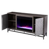 Hollesborne Color Changing Fireplace W/ Media Storage
