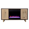 Wilconia Color Changing Fireplace W/ Media Storage And Carved Details