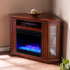 Claremont Color Changing Convertible Fireplace – Brown Mahogany