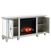 Toppington Mirrored Touch Screen Electric Fireplace