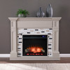 Birkover Touch Screen Electric Fireplace W/ Marble Surround