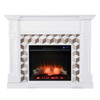 Darvingmore Touch Screen Electric Fireplace W/ Marble Surround