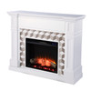 Darvingmore Touch Screen Electric Fireplace W/ Marble Surround