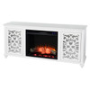 Maldina Touch Screen Electric Fireplace W/ Media Storage