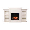 Tennyson Touch Screen Electric Fireplace W/ Bookcases - Fr8544