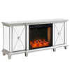 Toppington Mirrored Smart Fireplace Media Console