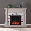 Birkover Smart Fireplace W/ Marble Surround