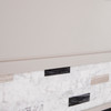 Birkover Smart Fireplace W/ Marble Surround
