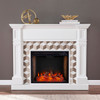 Darvingmore Smart Fireplace W/ Marble Surround