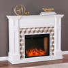 Darvingmore Smart Fireplace W/ Marble Surround