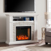 Seneca Smart Media Fireplace - White