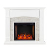 Seneca Smart Media Fireplace - White