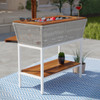 Outdoor Serving Table W/ Storage