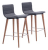 Jericho Counter Chair (set Of 2) Gray