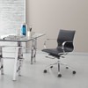 Glider Low Back Office Chair Black